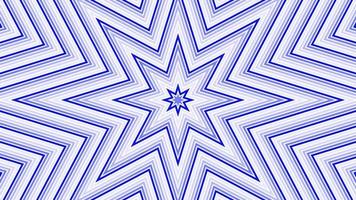 Blue octagonal star simple flat geometric on white background loop. Starry radio waves endless creative animation. Stars seamless motion graphic backdrop. Astra radar sonar rings design. video