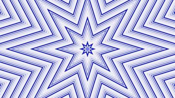 Blue octagonal star simple flat geometric on white background loop. Starry radio waves endless creative animation. Stars seamless motion graphic backdrop. Astra radar sonar rings design. video