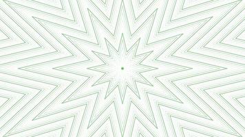 Green slim octagonal star simple flat geometric on white background loop. Starry radio waves endless creative animation. Stars seamless motion graphic backdrop. Astra radar sonar rings design. video