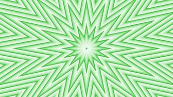 lazo geométrico plano simple de estrella sixtegonal verde sobre fondo blanco. ondas de radio estrelladas animación creativa sin fin. estrellas telón de fondo gráfico de movimiento transparente. diseño de anillos de sonda de radar astra. video
