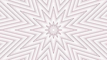 Red slim octagonal star simple flat geometric on white background loop. Starry radio waves endless creative animation. Stars seamless motion graphic backdrop. Astra radar sonar rings design. video