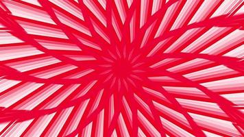 Red bold spin sixteegonal star simple flat geometric on white background loop. video