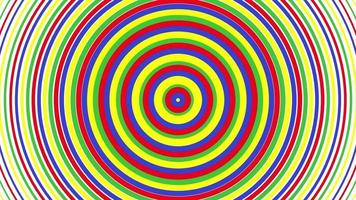 Color bold circles simple flat geometric on white background loop. video