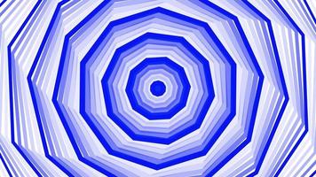 Blue bold spin decagon star simple flat geometric on white background loop. video