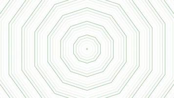 Green slim decagon star simple flat geometric on white background loop. Starry decagonal radio waves endless creative animation. Stars seamless motion graphic backdrop. Astra radar sonar rings design. video