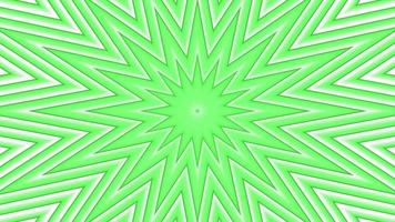 green bold sixteegonal star simple plat géométrique sur boucle de fond blanc. ondes radio étoilées animation créative sans fin. toile de fond graphique de mouvement sans couture d'étoiles. conception d'anneaux de sonar radar astra. video