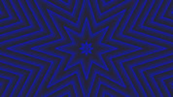 Blue octagonal star simple flat geometric on dark grey black background loop. Starry radio waves endless creative animation. Stars seamless motion graphic backdrop. Astra radar sonar rings design. video