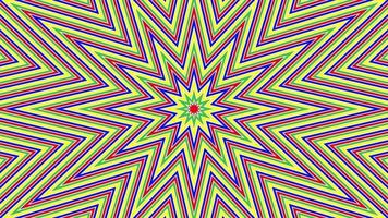 Color octagonal star simple flat geometric on white background loop. video
