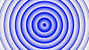 Blue bold circles simple flat geometric on white background loop. Rounds radio waves endless creative animation. Rings seamless motion graphic backdrop. Sphere radar sonar design. video