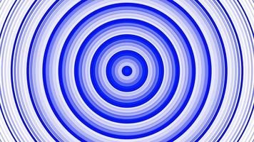 Blue bold circles simple flat geometric on white background loop. Rounds radio waves endless creative animation. Rings seamless motion graphic backdrop. Sphere radar sonar design. video