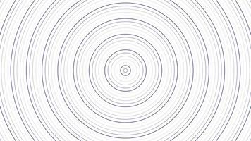 Blue slim circles simple flat geometric on white background loop. Rounds radio waves endless creative animation. Rings seamless motion graphic backdrop. Sphere radar sonar design. video