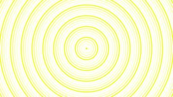Yellow circles simple flat geometric on dark white background loop. Rounds radio waves endless creative animation. Rings seamless motion graphic backdrop. Sphere radar sonar design. video