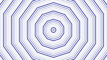 Blue decagon star simple flat geometric on white background loop. Starry decagonal radio waves endless creative animation. Stars seamless motion graphic backdrop. Astra radar sonar rings design. video