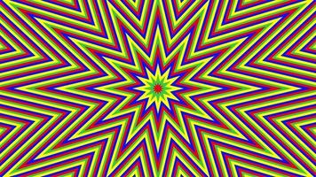 Color octagonal star simple flat geometric background loop. video