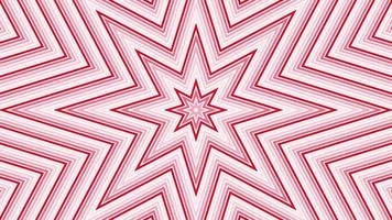 Red octagonal star simple flat geometric on white background loop. Starry radio waves endless creative animation. Stars seamless motion graphic backdrop. Astra radar sonar rings design. video