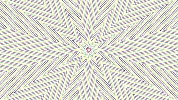 Color slim spin octagonal star simple flat geometric on white background loop. video