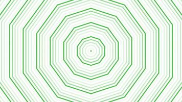 Green decagon star simple flat geometric on white background loop. Starry decagonal radio waves endless creative animation. Stars seamless motion graphic backdrop. Astra radar sonar rings design. video