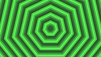 Green bold circles simple flat geometric on dark grey black background loop. Rounds decagonal radio waves endless creative animation. Rings seamless motion graphic backdrop. Sphere radar sonar design. video