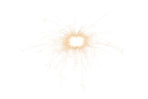 cierge magique brûlant isolé sur fond transparent. thème du feu d'artifice. effet de lumière et texture. décoration de noël et du nouvel an. png. png