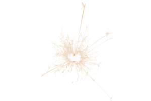 ardente sparkler isolato su trasparente sfondo. fuochi d'artificio tema. leggero effetto e struttura. Natale e nuovo anno decorazione. png Immagine.