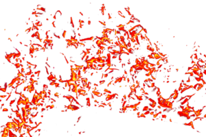 brand vlam textuur. brandend materiaal achtergrond. brandwond effect patroon. uitbarsten en fakkel behang. transparant achtergrond. png