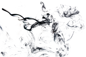 Smoke effect texture. Transparent background. Isolated. Smokey and mistic effect. Spirit wave. PNG image.