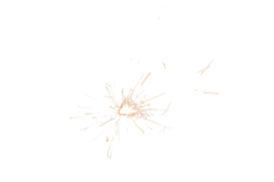 ardente sparkler isolato su trasparente sfondo. fuochi d'artificio tema. leggero effetto e struttura. Natale e nuovo anno decorazione. png Immagine.