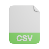 csv documento file estensione png