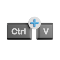 coller le raccourci clavier png