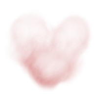 pink clouds heart. Valentine's day cloud. Fluffy cloud isolated. Soft fluffy in the shape of a heart. The smoke is pink. png