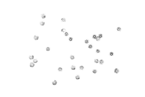 Silver dots confetti, Silver sparkle decoration cutout, Png file