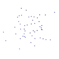 Konfetti mit blauen Sternen, blaue Sterne funkeln Dekorationsausschnitt, png-Datei png