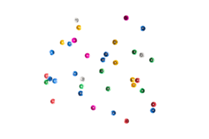 Colorful dots confetti, Colorful sparkle decoration cutout, Png file