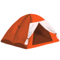 rotes Campingzelt png