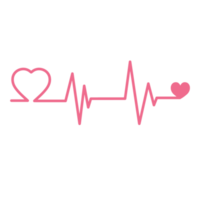 cuore pulse cardiogramma linea battito cardiaco png