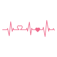 pouls cardiaque ligne cardiogramme battement de coeur png