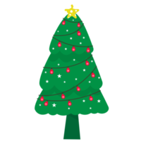 Christmas decorated tree png