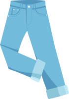 Jeans, Denim, flat design and Illustration png