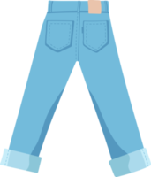 Jeans, Denim, flat design and Illustration png