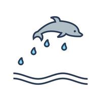 Dolphin Vector Icon