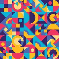 Vibrant Geometric Seamless Pattern vector