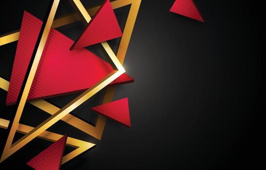 fondo triangular realista vector