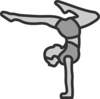 Acrobatic Vector Icon Design