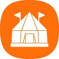 diseño de icono de vector de carpa de circo