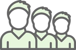 Queue Vector Icon Design