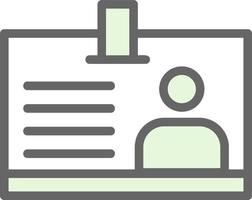 Id Card Vector Icon Design