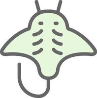 diseño de icono de vector de mantarraya