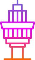 Control Tower Vector Icon Design