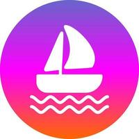 Sailboat Vector Icon Design