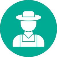 Farmer Vector Icon Design